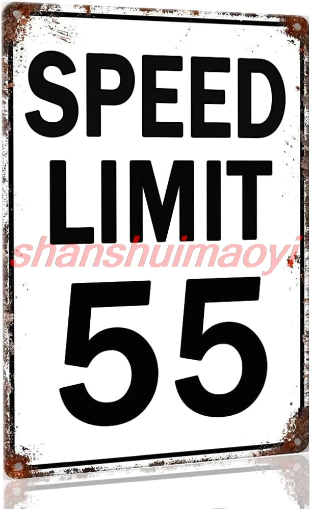 Speed Limit Sign Speed Limit 55 Signs Road Street Signs Metal 55th Birthday Gift Speed Limit 55 Birthday Party Decorations  HAI