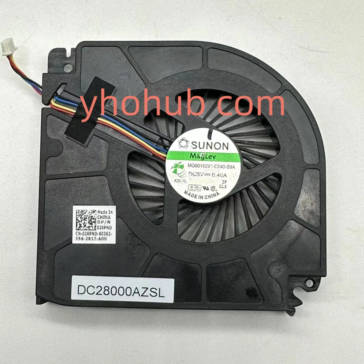 

SUNON MG60150V1-C040-S9A DC 5V 0.40A Server Cooling Fan