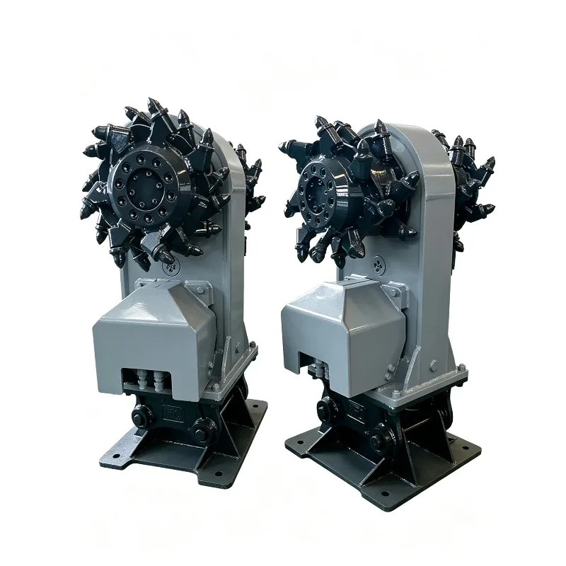 Mini Excavator Parts Earth Auger Machine Mini Rock Grinder Road Milling Rock Breaker Hydraulic Drum Cutter for Excavator milling
