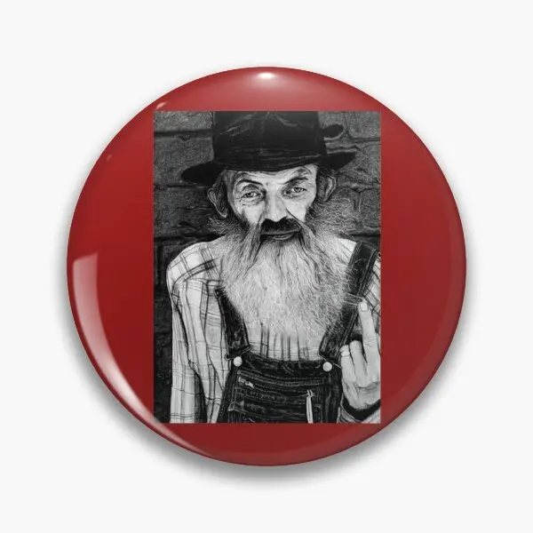 Popcorn Sutton  Soft Button Pin Badge Cute Collar Funny Creative Metal Cartoon Fashion Gift Women Clothes Lapel Pin Decor