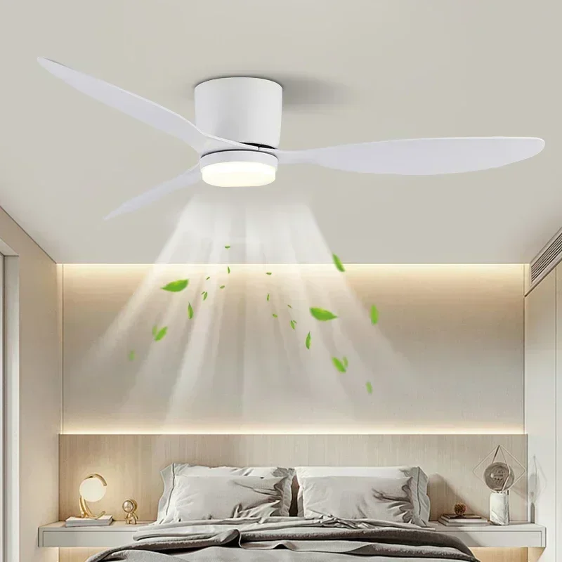 LED Ceiling Mounted Living Room Fan Light, Nordic Restaurant Decorative Ceiling Fan, Household Minimalist Electric Fan Light