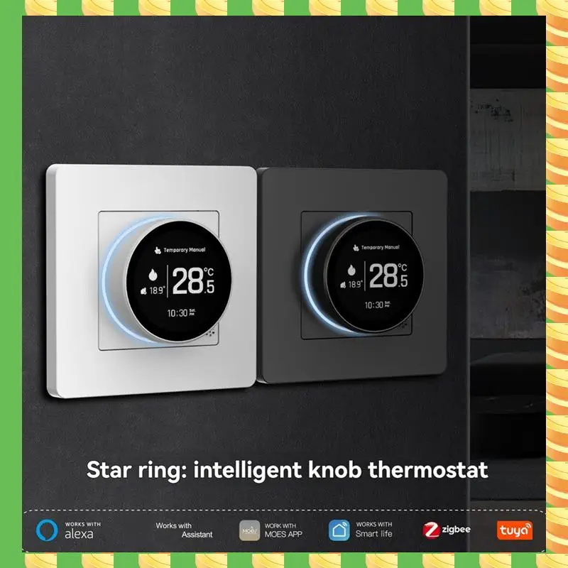 

AB53 Tuya Zigbee умная ручка термостат водяной пол контроллер температуры работает с Alexa Google Home A