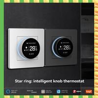 AB53 Tuya Zigbee Smart Knob Thermostat Water Floor Heat Temperature Controller Works With Alexa Google Home A