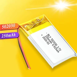 502030 200/250mAh Lithium Polymer Rechargeable Battery For Tablet PC LED Light Speaker Li-ion Lipo