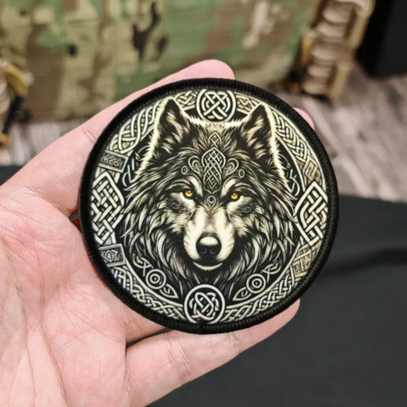 2026 New Tactical Patch, Wolf King Military Morale Badge, Armband, For Clothing, Hats, Backpacks, Tactical Gear, Hook and Loop