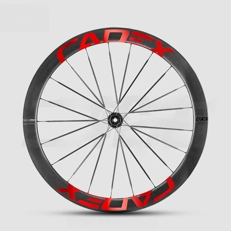 CADEX50 ULTRA Racefiets Wielen Sticker Fietsen Waterdichte Decoratieve Film Fiets Velg Decals Cyclus Accessoires Logos Bicicleta