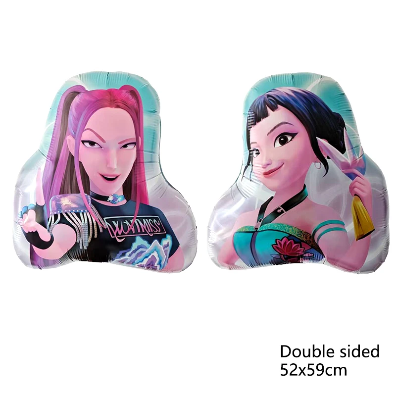 بالون Kpop Demon Hunters لتزيين حفلات أعياد الميلاد، بالونات ألومنيوم رومي، مستلزمات حفلات الأطفال، ديكور مناسب للهدايا #3