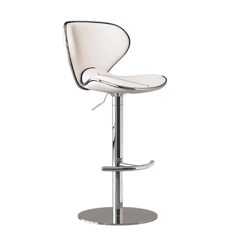 Dining Metal Bar Chairs Modern Luxury White Swivel Bar Stool Nordic Design Restaurant Furniture