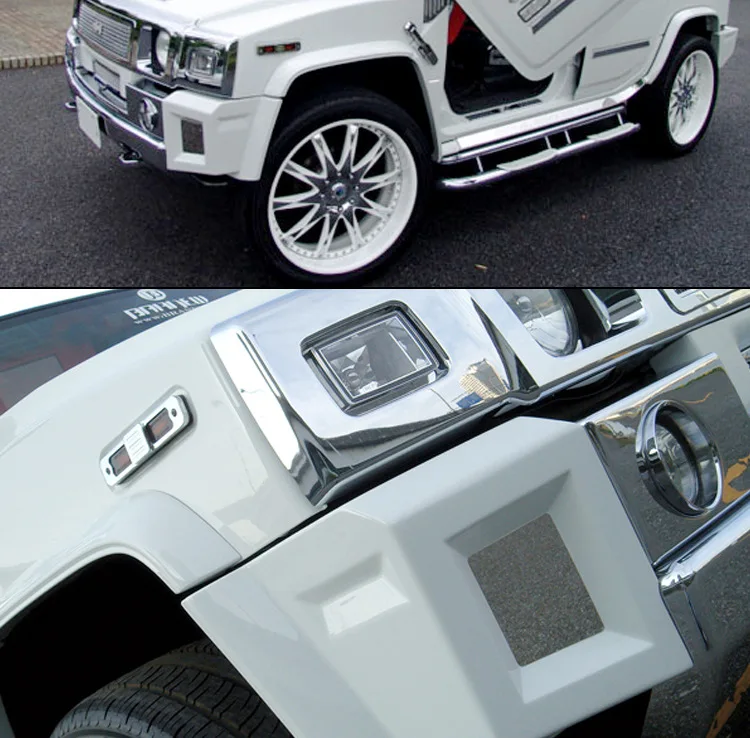

Подходит для Hummer H2, модифицированный BRANEW, широкое корпус, маленькое колесо, брови, передний и задний угловой Hummer H2, небольшой окружающий бампер