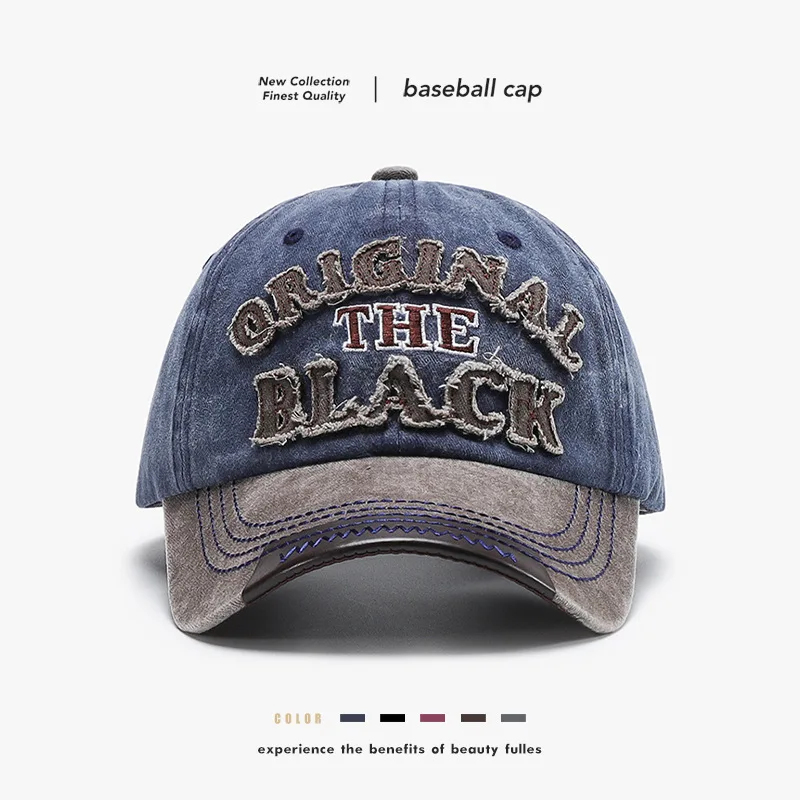 

Autumn Outdoor Soft Top Trendy Leisure Baseball Cap Men Fashion Embroidery Letters Unisex Duckbill Cap for Women