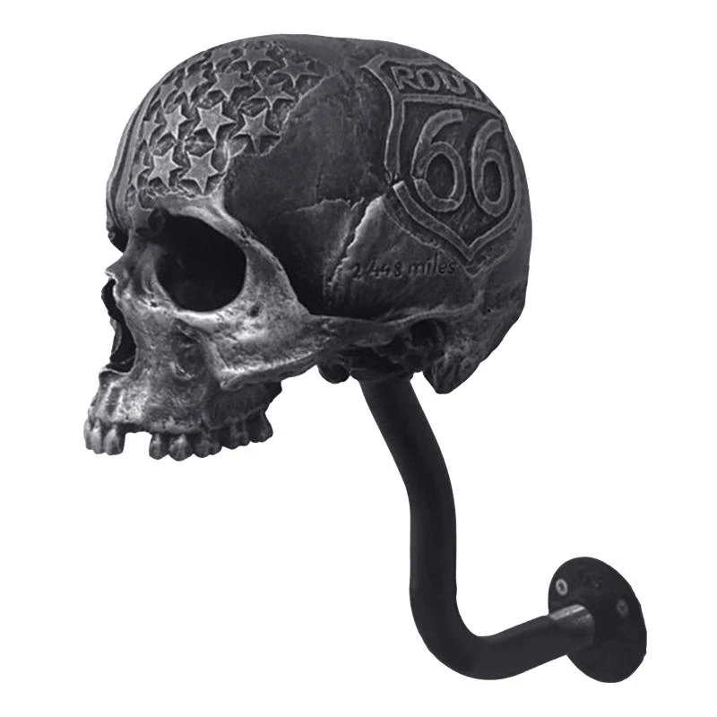 Creative Adult Motorcycle Helmet Holder Halloween Skull Decoration Helmet Ra