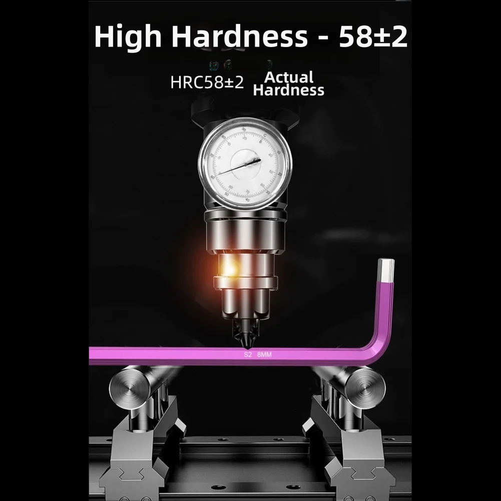 

Набор из 9 L-образных шестигранных ключей с магнитными наконечниками для улучшенного захвата и контроля: 1.5мм, 2мм, 2.5мм, 3мм, 4мм, 5мм, 6мм, 8мм, 10мм