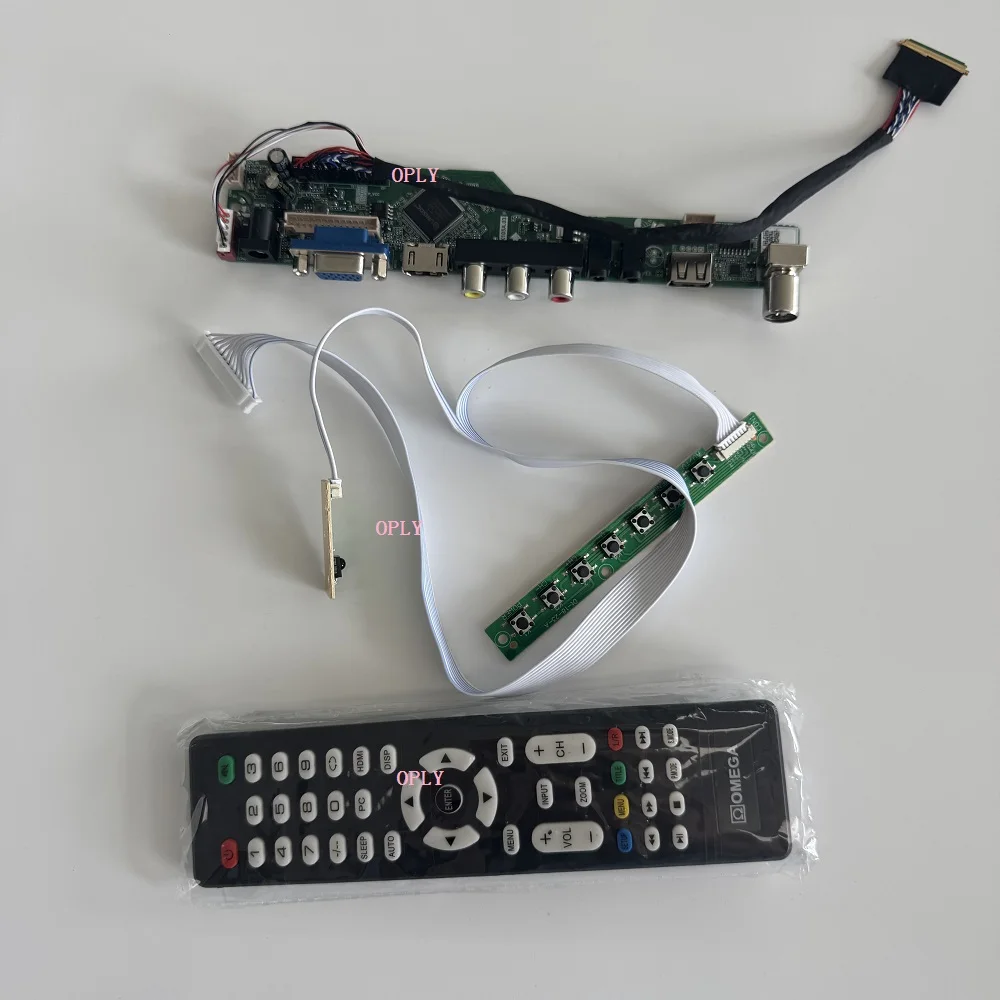

For LG LP173WF1 LTN173KT01 LP173WF1-TLB3 1920X1080 17.3" HDMI-compatible TV Controller board kit RF USB AV VGA Audio Screen DIY