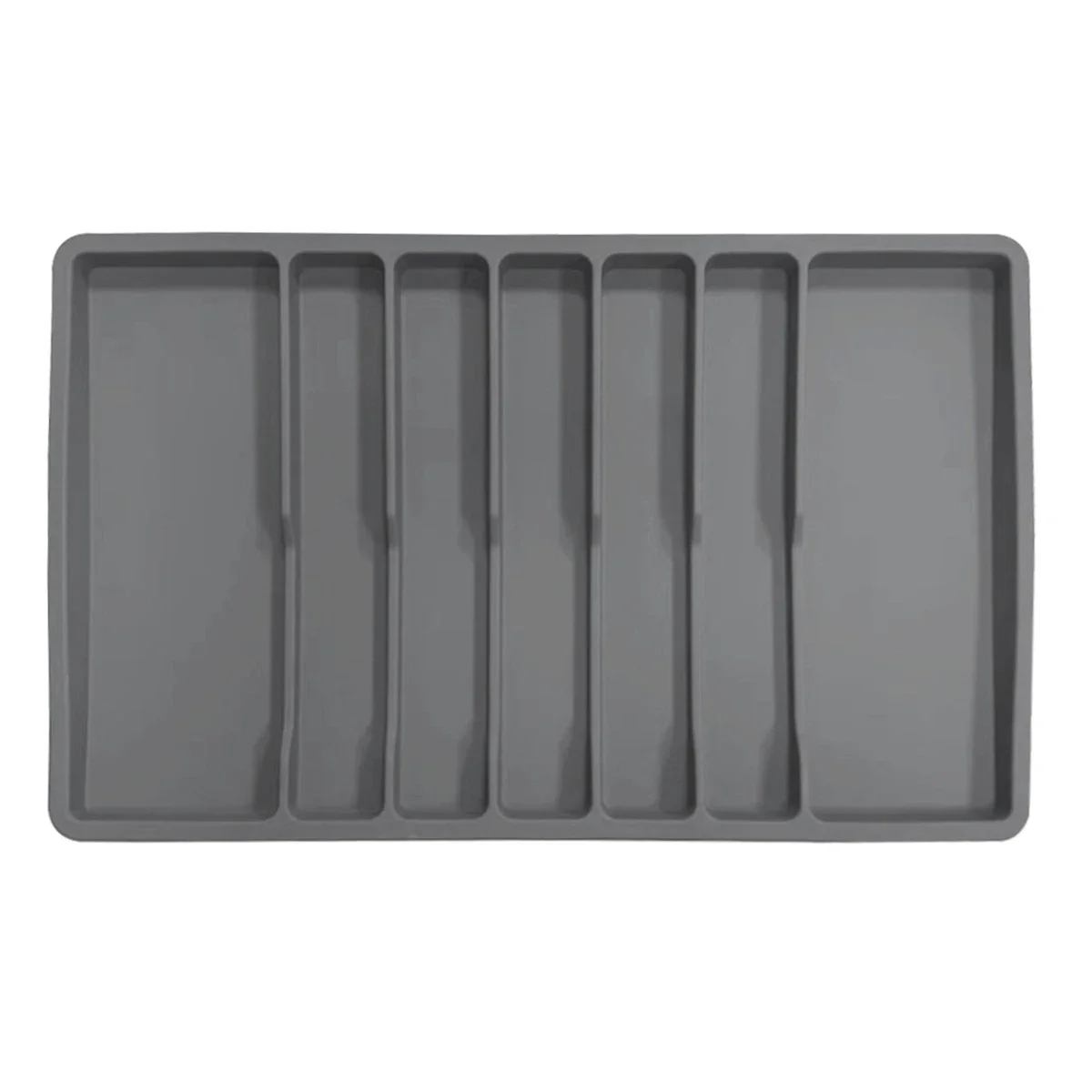 

Kitchen Utensil Holder Silicone Cutlery Tray Silverware Drawer Organizer With Dividers Non Slip Base Easy To Clean