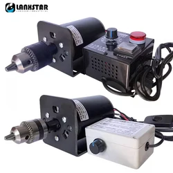 220V 400W High Speed Adjustable Speed Electric Drill Small Bench Drill B12/B16 Drill Chuck DC Motor Set 7000RPM