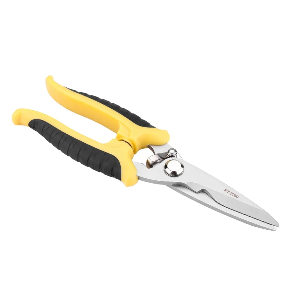 Stainless Steel Blades Pruning Shears Ergonomic Design Black and Yellow Garden Scissors Sharp Serrations