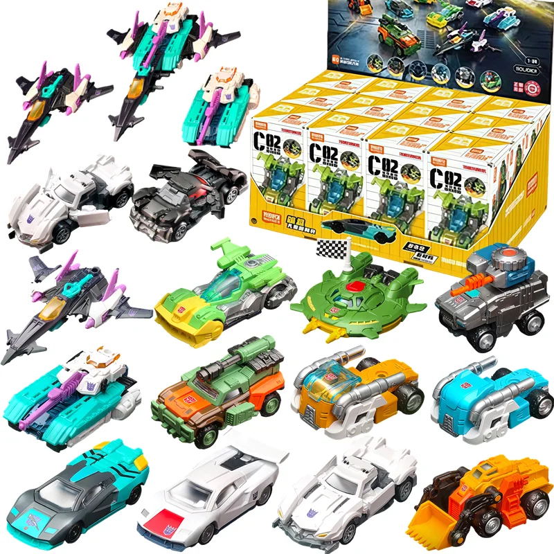 

BLOKEES Transformers C02 Megatron Optimus Prime Huffer Pipes Overlord Slug Action Figure Racing Car Assembly Toys Blind Box Gift