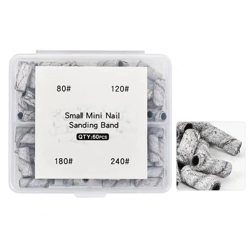 1 Box 3mm White Nail Art Sanding Bands Pedicure Tools Electric Drill Accessories Foot Care Polishing Tools Accessories