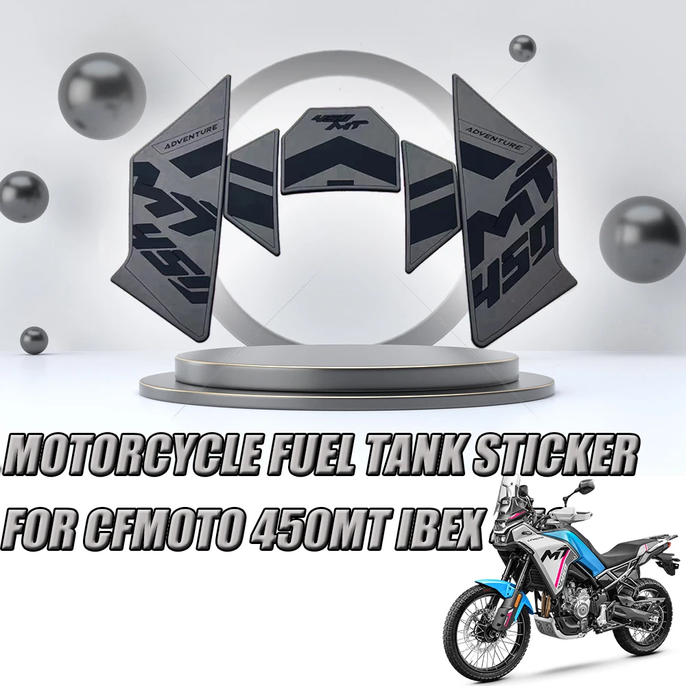 

Fuel Tank Fishbone Stickers Leg Guards Anti-wear Rubber Protective Stickers Armor Stickers For CFMOTO 450MT 450 MT MT450