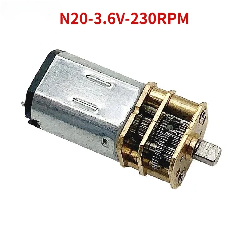 N20-3.6V-230RPM High Torque Metal Gear DC Motor Slow Speed Micro Gearbox Reducer Electric Motor for DIY Electric Screwdriver