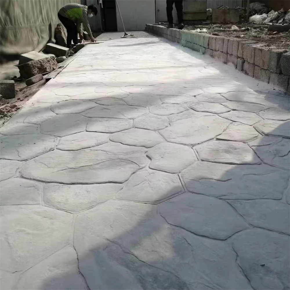 Wall Grain Mold Cultural Wall Pressing Mold Cement Imitation Stone Path Park Art Floor Pressing Mold