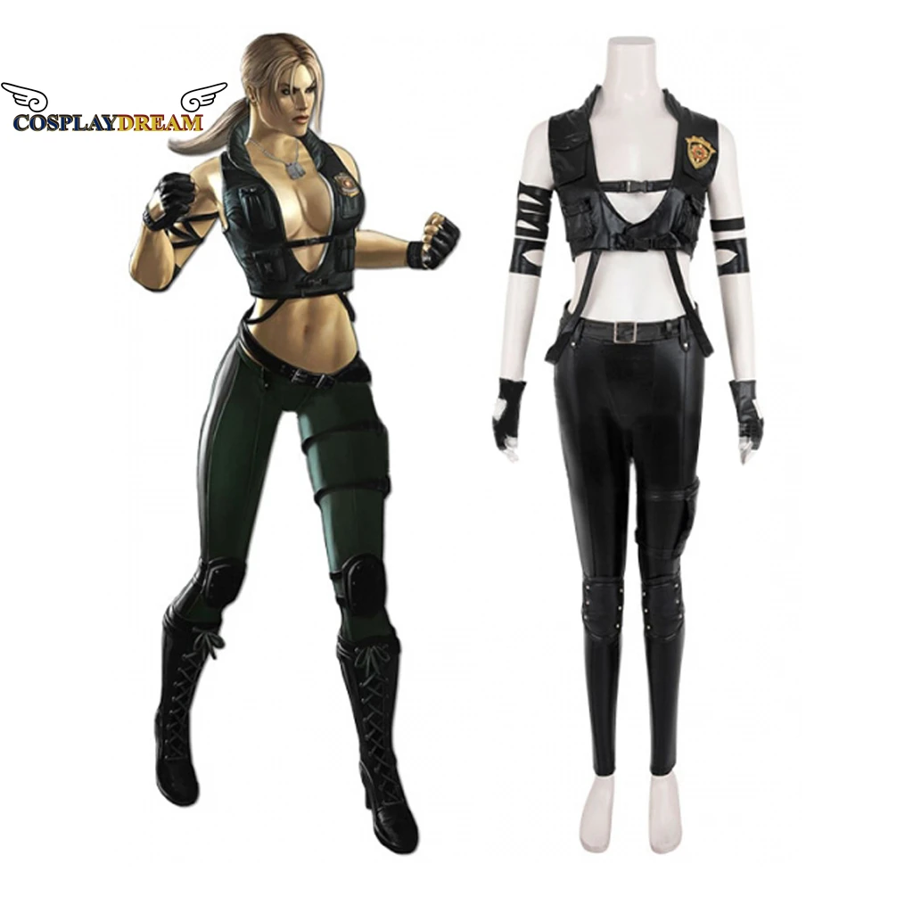 

Костюм для косплея Mortal Kombat 11 Sonya Blade, сексуальный костюм для косплея Сони, Женский костюм для Хэллоуина и карнавала