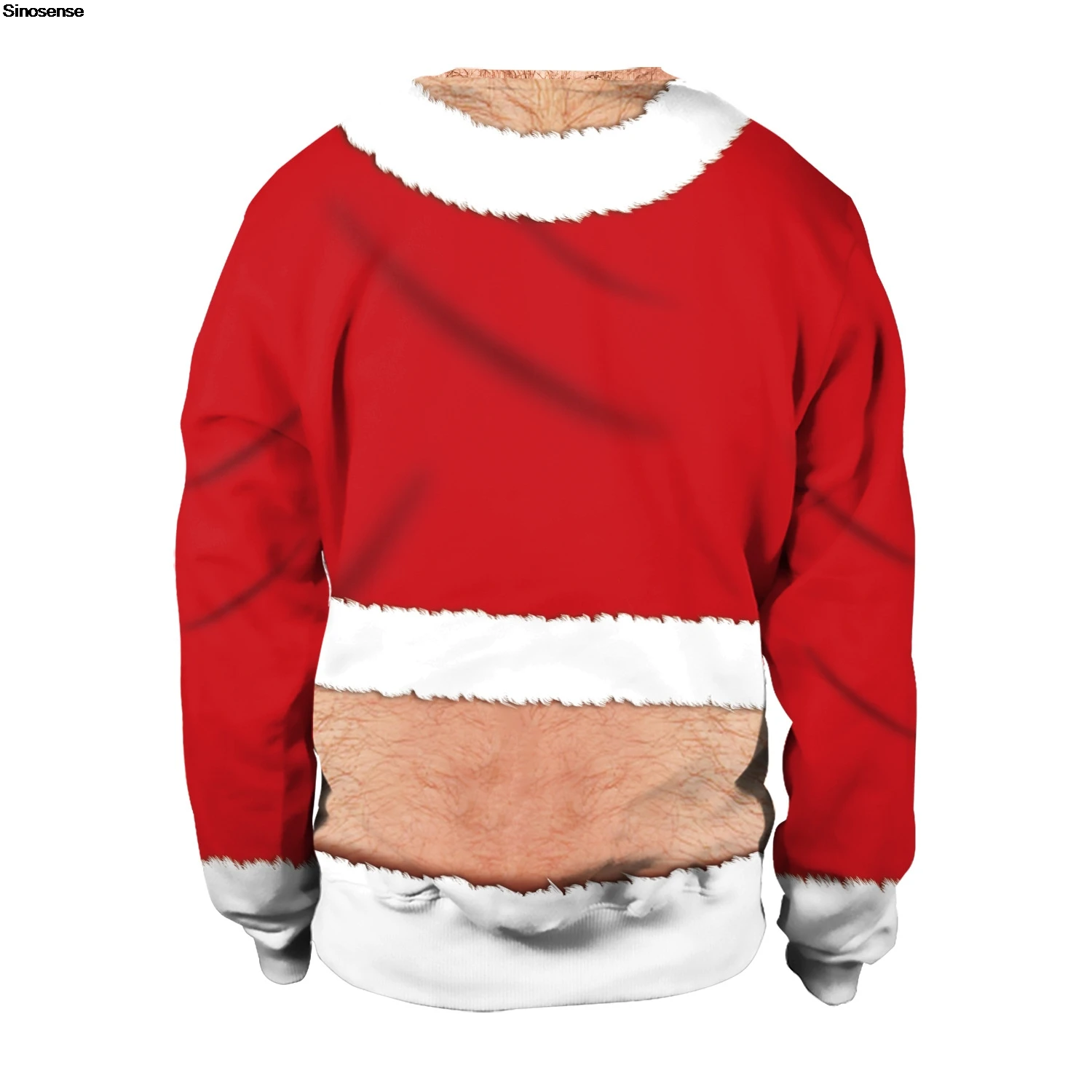 Men Women Xmas Sweatshirt 3D Funny Digital Print Ugly Christmas Sweater Couples Pullover New Year Eve Holiday Party Jumper Tops