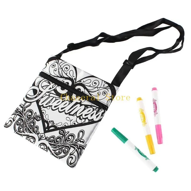 E7CE GRAFFITI MALATION TOTE BAG Antistress Puzzles Ekologiczne zabawki edukacyjne dzieci DIY Materiały rzemieślnicze