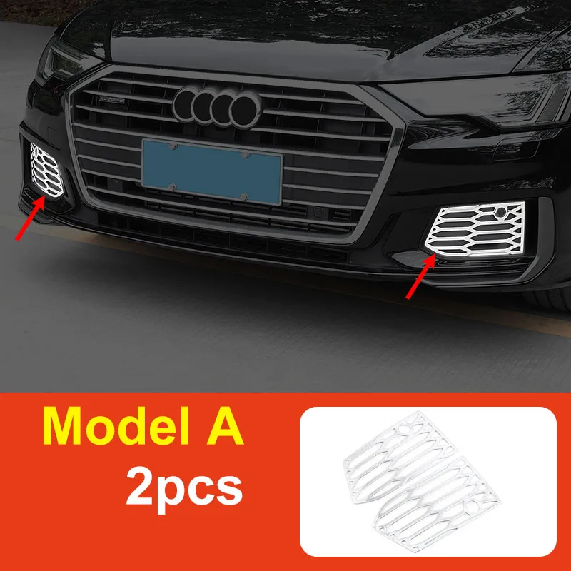 For AUDI A6L C8 2019-2023 Front Grille Bright Bar Chromium Plated Decorative Strip