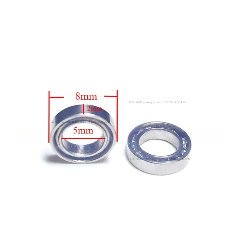 10PCS Dental SMR85 High-speed Turbine Bearings 5mm*8mm*2mm Stainless Steel Turbine Cylinder Bearings Dental Accessories