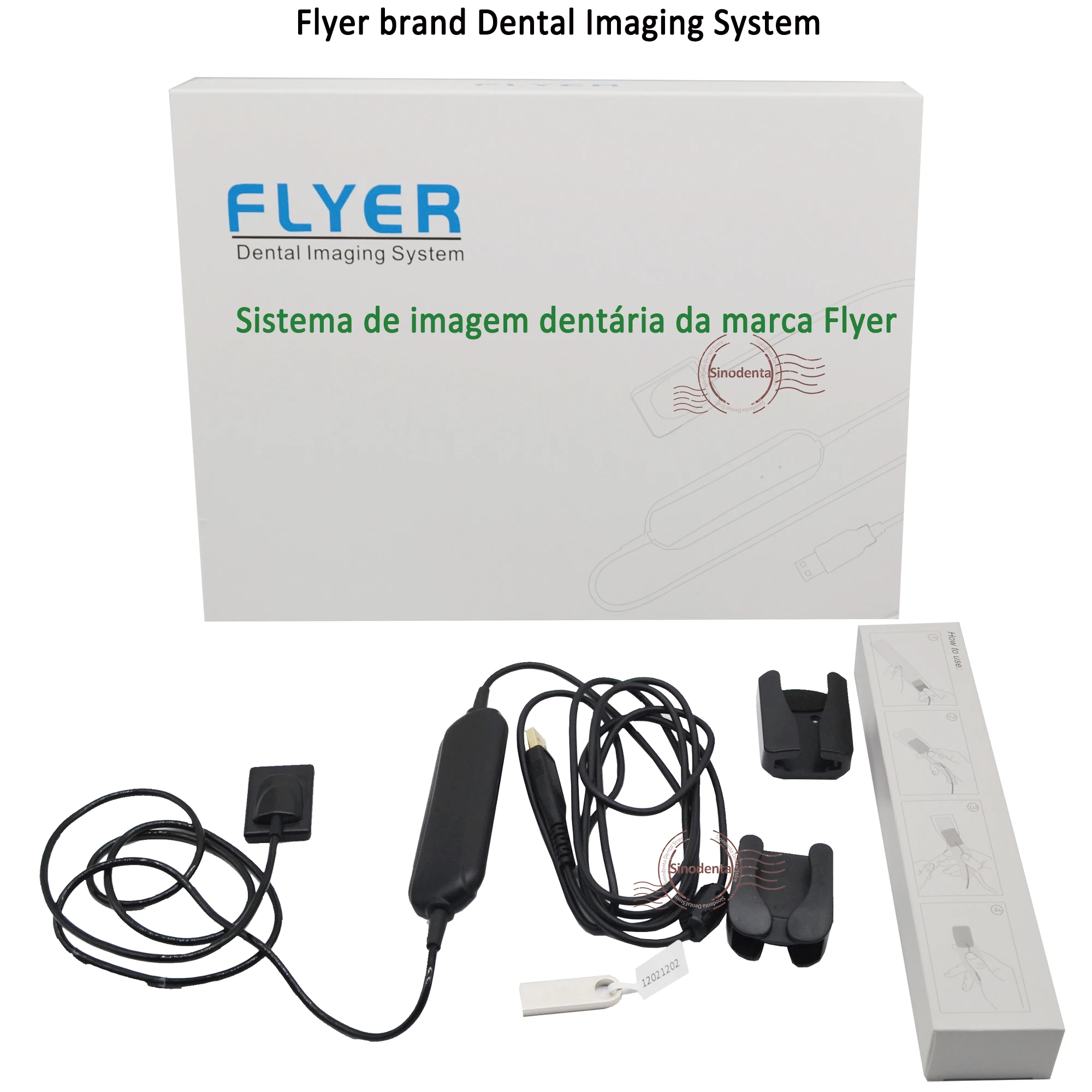 1 Set Cheap Price Flyer Digital Dental Intraoral X-ray CMOS RVG Imaging Sensor System RX Unit for Dental Imaging Diagnosis Used