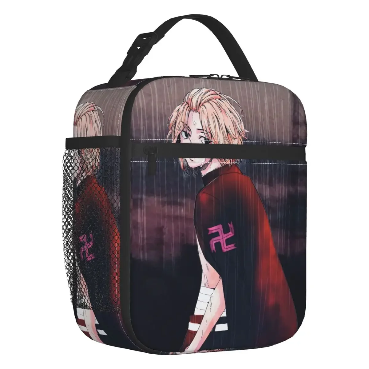 

Tokyo Revengers Manga Anime Insulated Lunch Bags for School Office Sano Manjiro Mikey Portable Cooler Thermal Bento Box Women