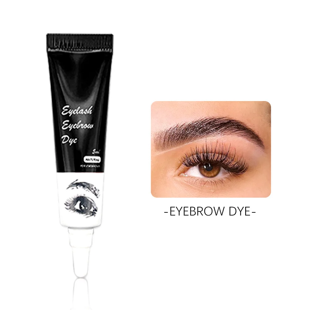 Profession elle Henna Wimpern Augenbrauen Farbstoff Tönung 15 Minuten schnelle Tönung einfach Farbstoff Gel Wimpern braun schwarz Farbe Tönung Kit Augenbrauen Make-up