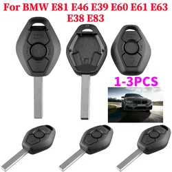 3 Knoppen Afstandsbediening Auto Sleutelhanger Case Vervanging Shell Voor Bmw E81 E46 E39 E60 E61 E63 E38 E83 Auto Sleutel Fob Case Accessoires