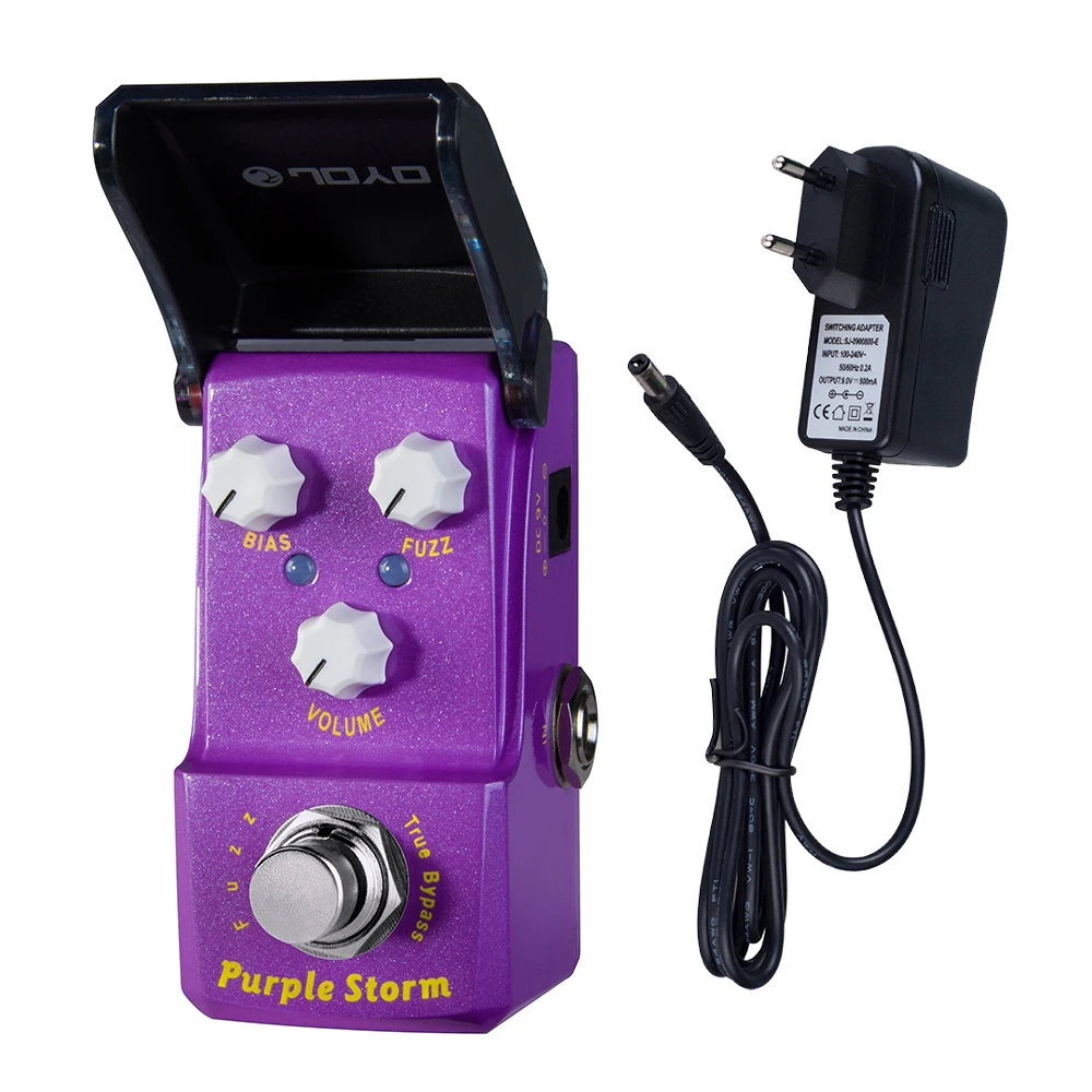 JOYO JF-320 PURPLE STORM Fuzz Gitaarpedaal van Warm Fuzzy tot Ruw en Screeching True Bypass Fuzz-pedaal voor Classic Rock