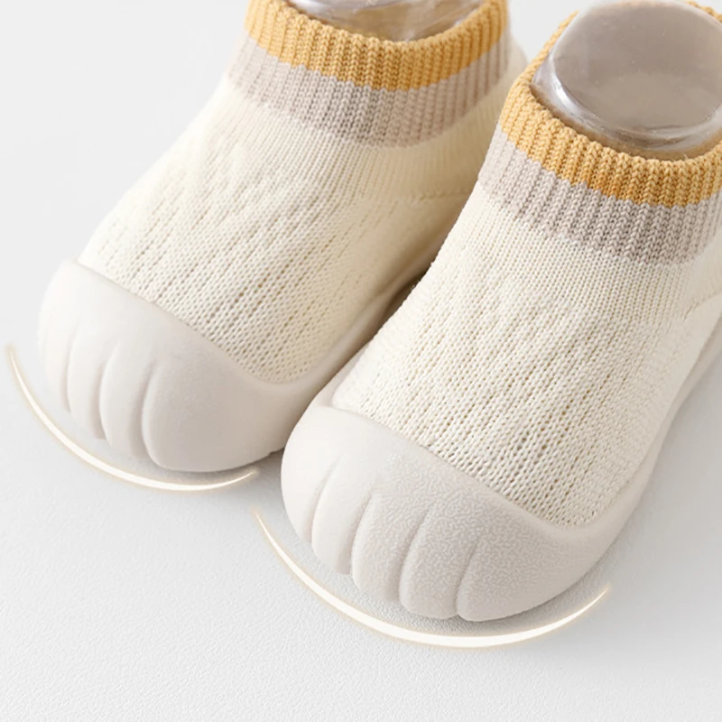 جديد طفل داخلي جورب أحذية الوليد Prewalker الاطفال الشتاء القطن لينة وحيد طفلة جورب المطاط وحيد الرضع مضحك جورب #4