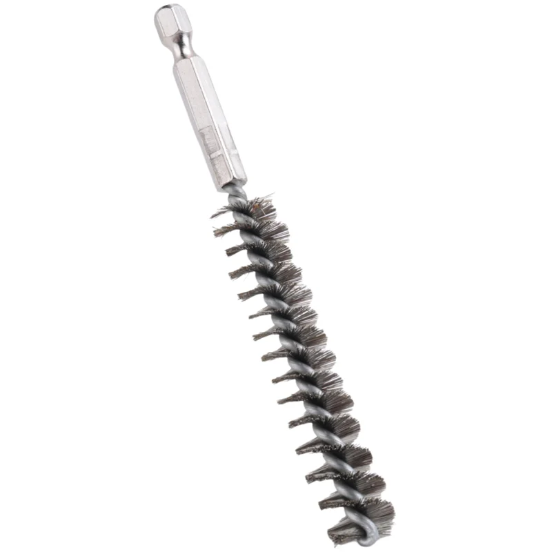 

AB47-Stainless Steel Bore Brush Stainless Steel Bristles Wire Brush For Power Drill With Hex Shank Handle 12 Pcs
