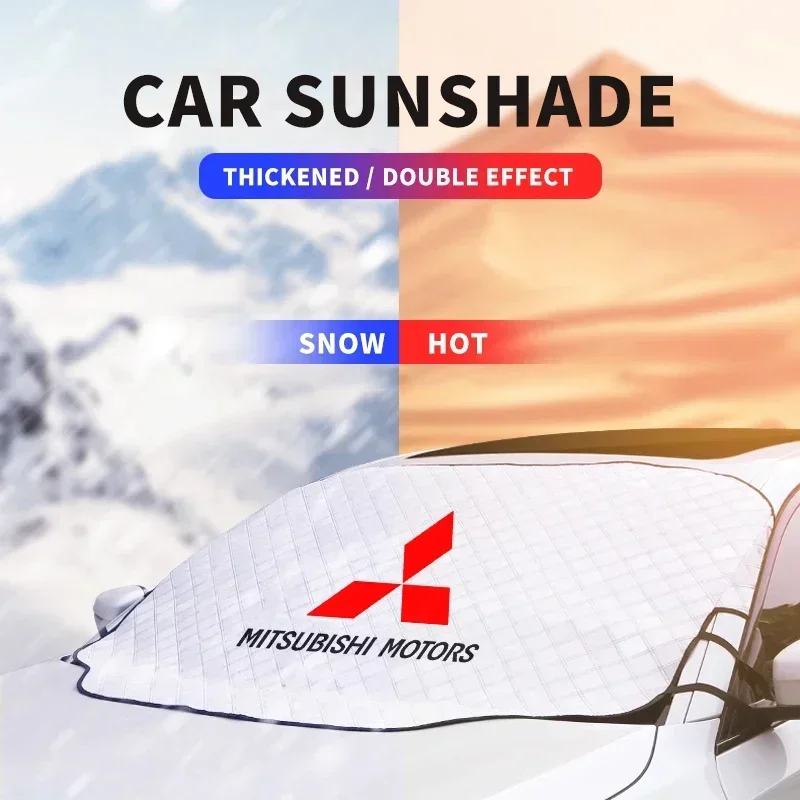 For Mitsubishi Front Screen Cover Auto Sun Cover Car Windshield Shade For Mitsubishi Pajero Outlander XL Montero Lancer Triton l