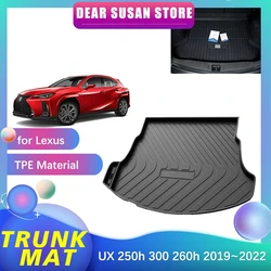 Car Special Rear Trunk Mat for Lexus UX 250h 300e 200 Hybrid 2019~2022 2020 Rug Waterproof Floor Pad Space Decoration Accessorie