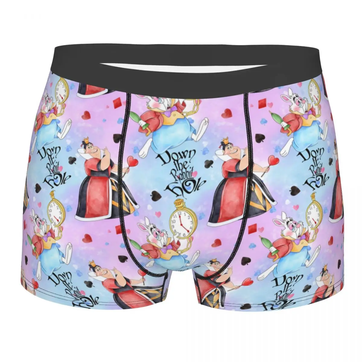 

Custom Novelty Alice In Wonderland Manga Animes Boxers Shorts Panties Male Underpants Stretch Briefs Underwear