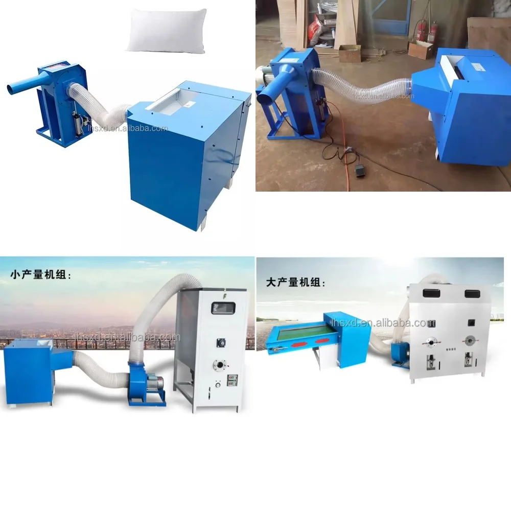 

Automatic Pillow Core Sofa Cushion Filling Machine for Feather Fiber Cotton Self-Sucking Velvet Filling Blowing Machine for