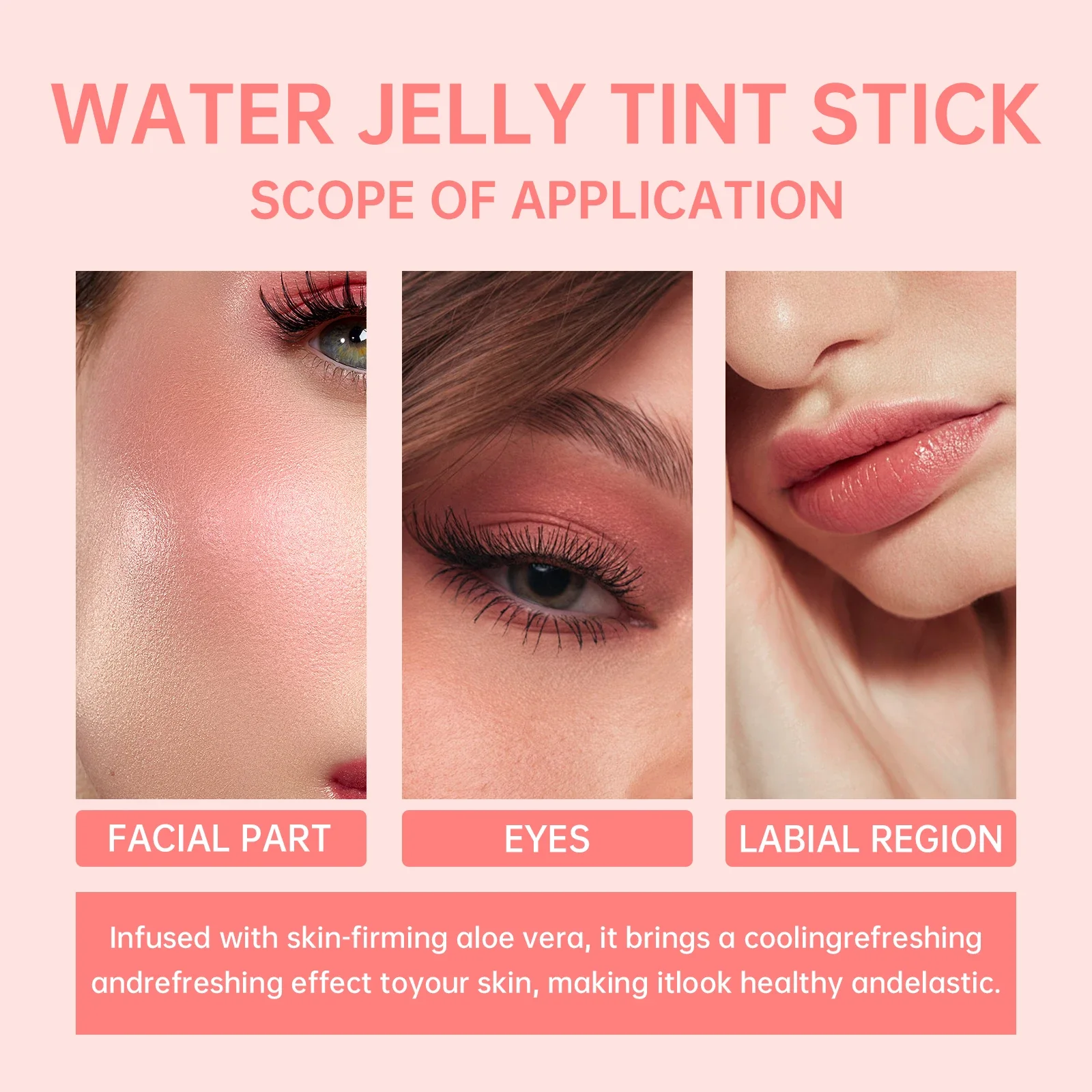 3 في 1 مسحوق أحمر الخدود مرطب أحمر الخدود عصا طويلة الأمد سطع ماتي الوجه كونتور روج أحمر الشفاه ملصق ماكياج الجمال #4