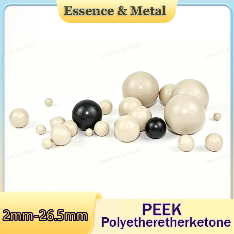 PEEK High-Performance Plastic Ball Solid Ball 2mm-26.5mm Polyetheretherketone High-Precision Ball Corrosion-Resistant Insulation