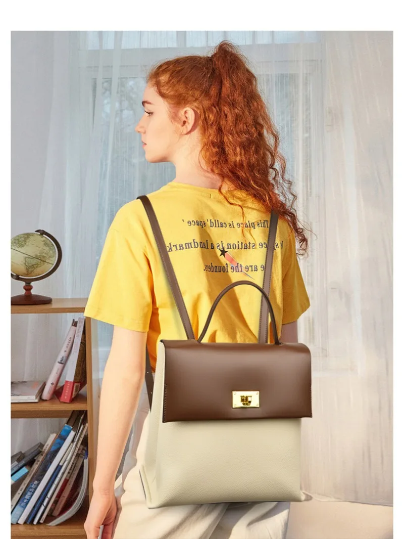 

2025 New Women's Backpack - Spacious Commuter Tote/School Bag, Multi-functional Stylish Hands-free Purse with Laptop Compartment