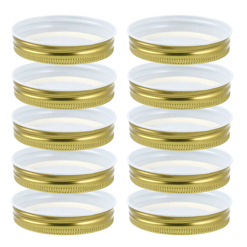 10pcs Beehive Water Feeder Lid – Metal Entrance Hydration Station for Beekeeping Supplies, Replacement Part