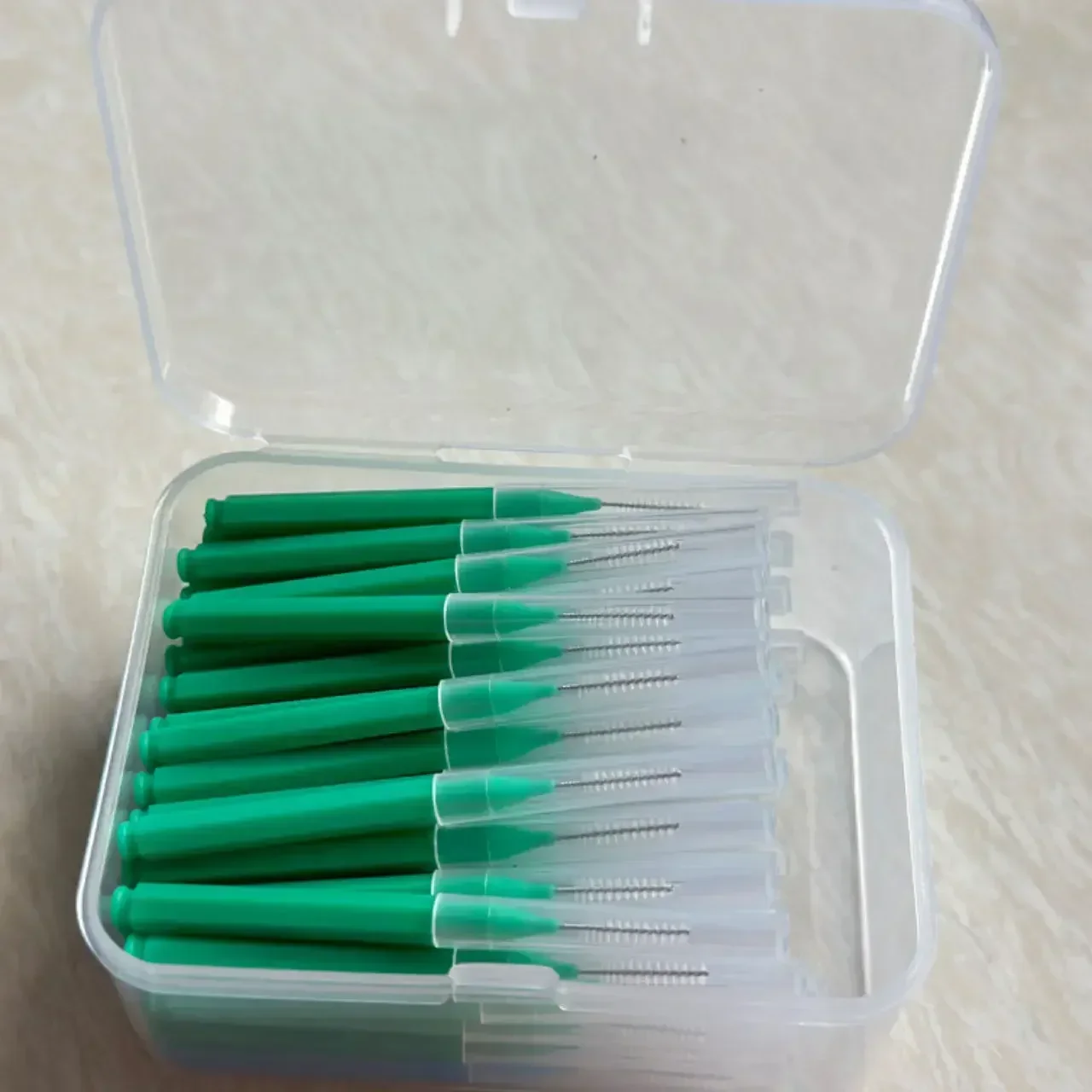 80/160 stks/doos I-type push pull interdentale rager 0.6-1.5Mm Reiniging Tussen Tanden Mondverzorging Orthodontische I Vorm Tand Floss