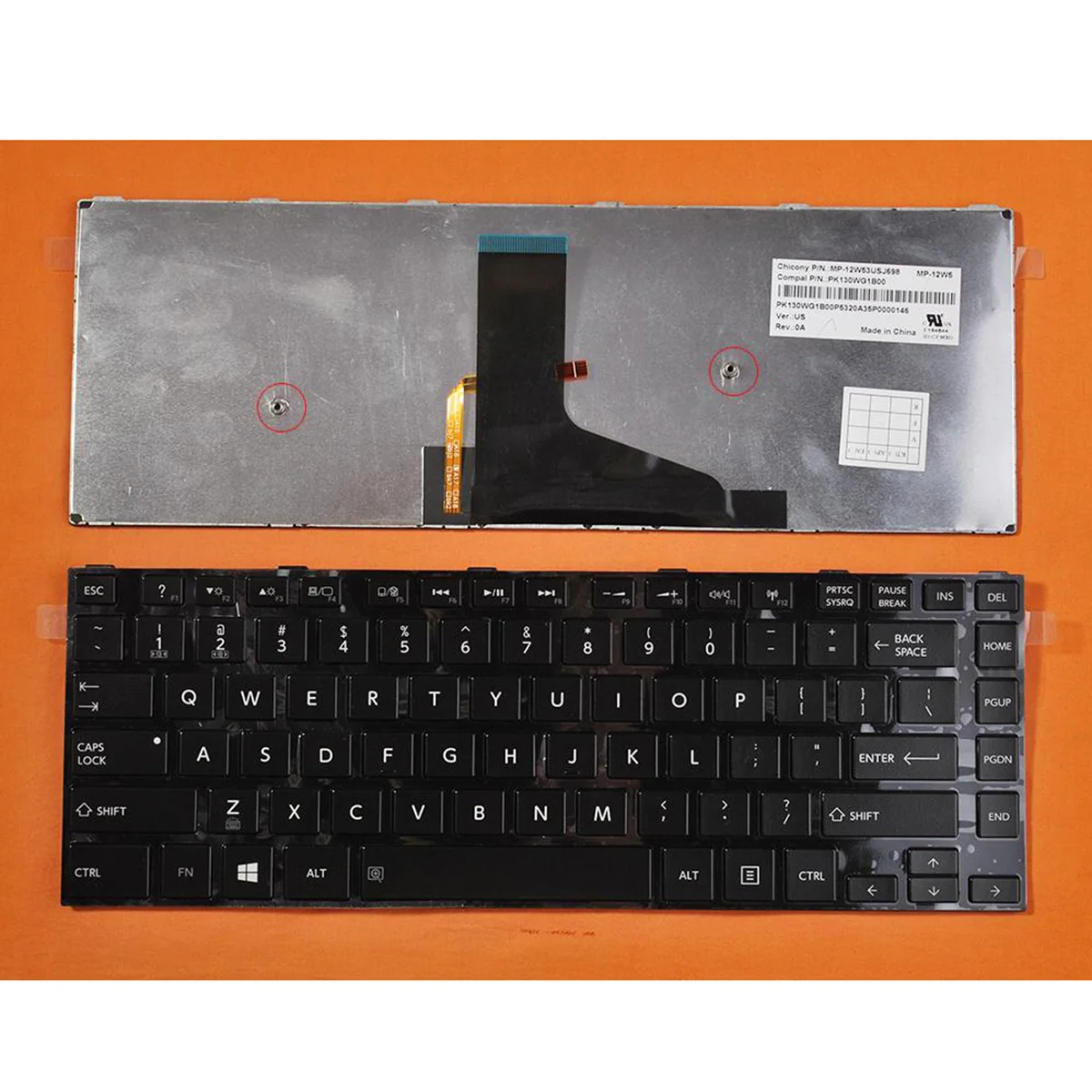 Siakoocty english New Keyboard FOR TOSHIBA Satellite L40-A S40-A U40t M40-A S40DT U40 S40 US Replace laptop keyboard backlit