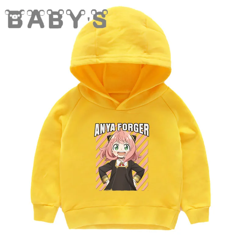 Anime Spy x Family Anya Twilight Print Kids Hoodies Cute Boys Girls Sweatshirts Autumn Children Clothes Cotton Baby Tops,KMT5802