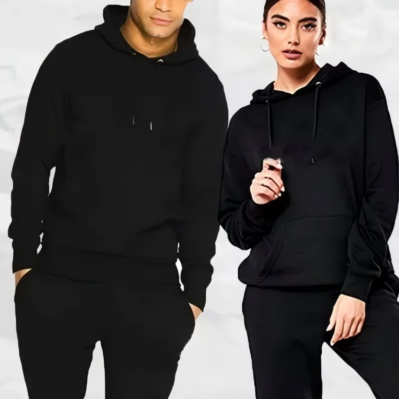 

2026 Men Sportswear Sweater Suit Hoodies + Pants Sports Clothing Spring Autumn Sets Jogging Trousers Running Male Tracksuits