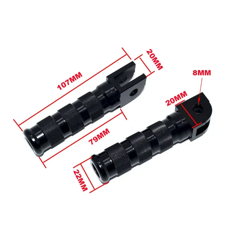 Motorcycle Front Foot Peg Footpeg Footrest CNC For Honda CBR250 CBR500R CB400SS CB500 CB900F MSX125 RVF VFR VTR NSR250 NSF